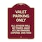Signmission Valet Parking All Others Towed Heavy-Gauge Aluminum Architectural Sign, 24" x 18", BU-1824-22757 A-DES-BU-1824-22757 - alternate 1